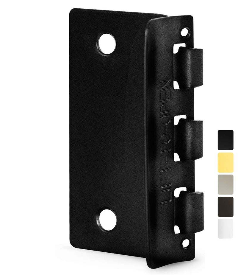 JD Jack N'Drill Jack Nâ€™ Drill Flip Action Door Lock (6 Pack)- Reversible Privacy Door Locks with Anti Lockout Screw for Child Proofing and Home Defense, Easy to Install and Durable Lock for Interior Swing-in Doors - Image 1